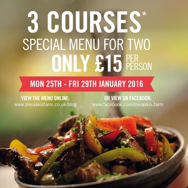 3 courses for £15!