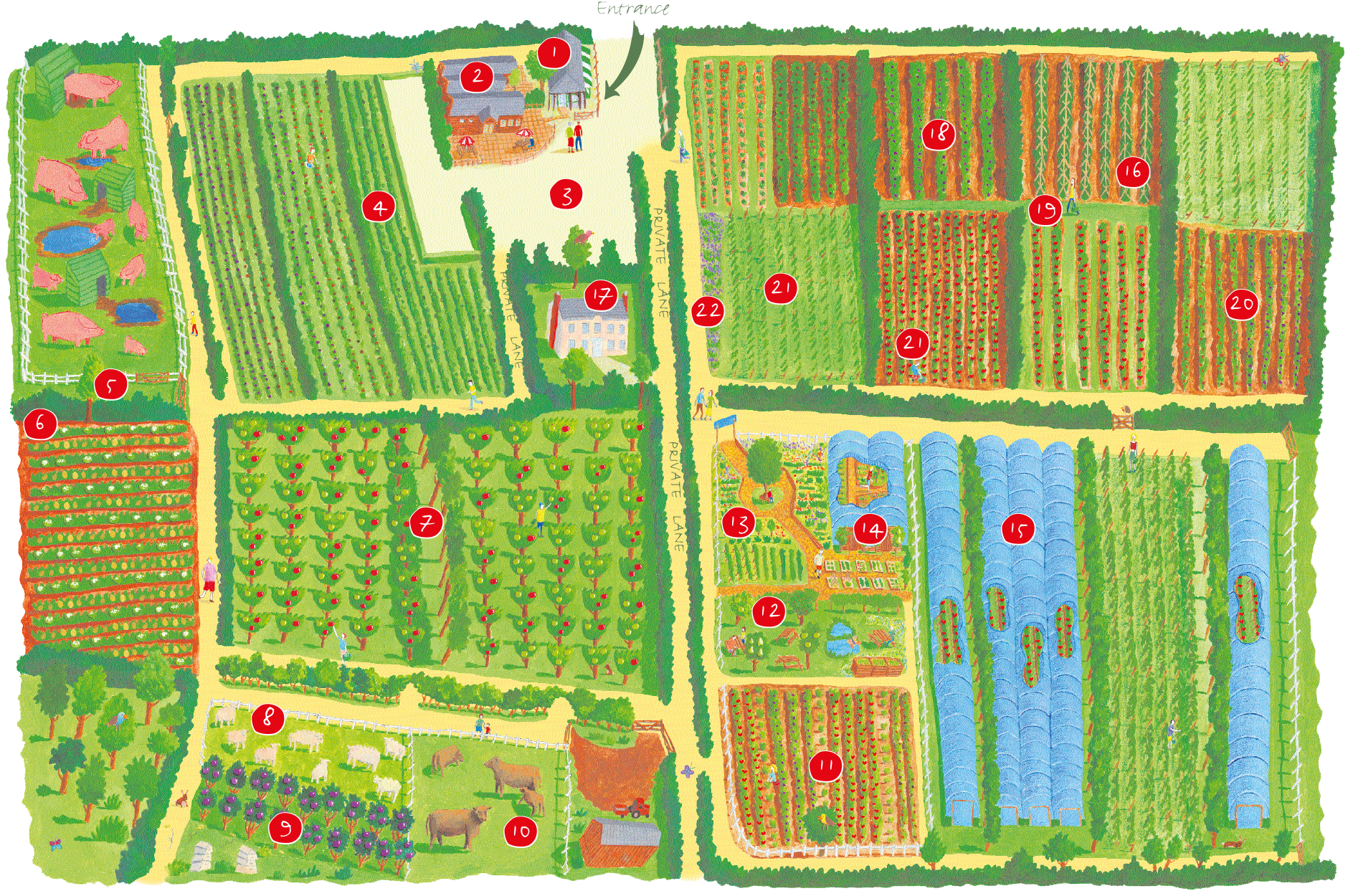 Farm park map