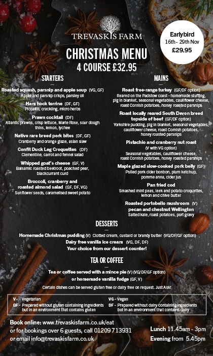 Christmas Menu 2024 Earlybird